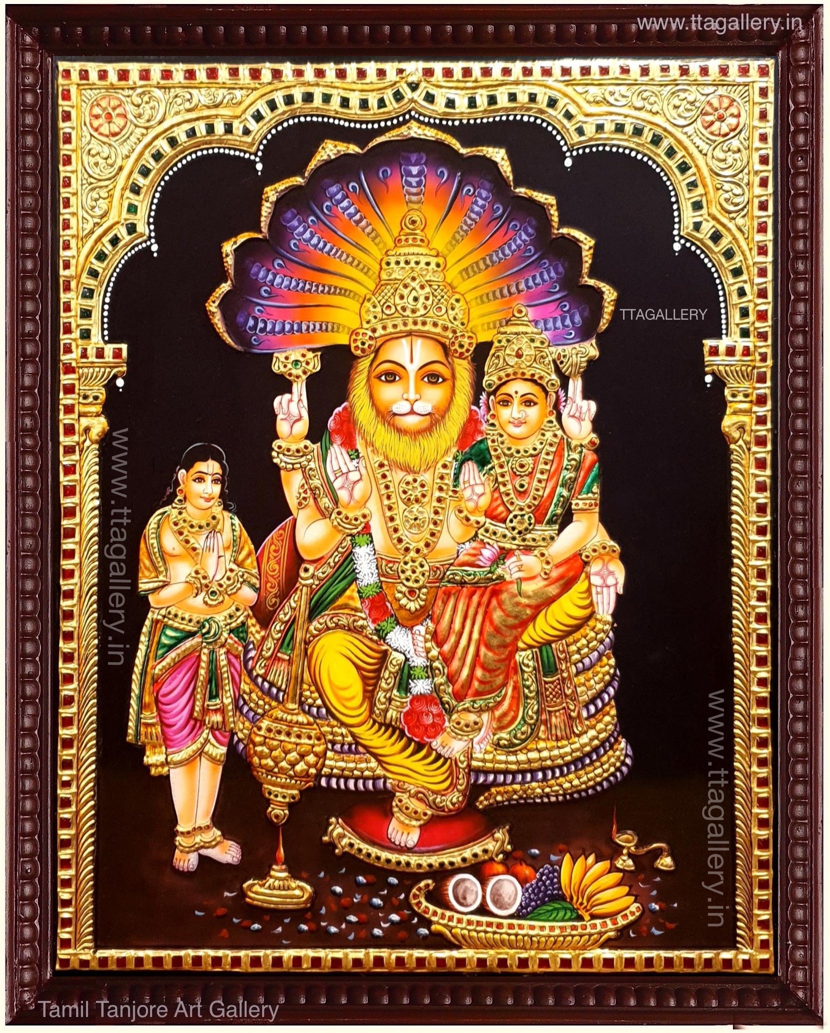 Lakshmi Narasimman Tanjore Painting