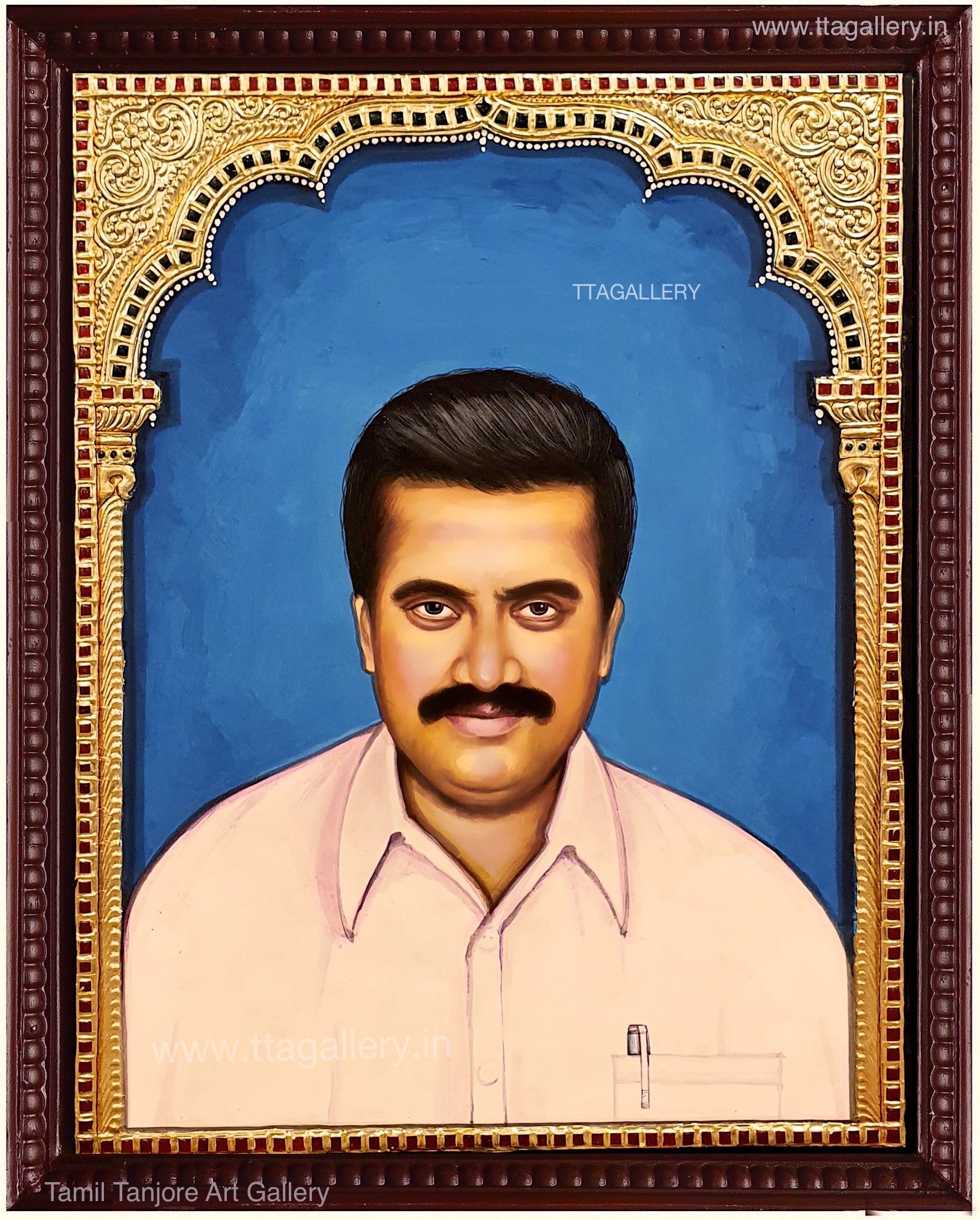 People Portrait 7 Tanjore Painting