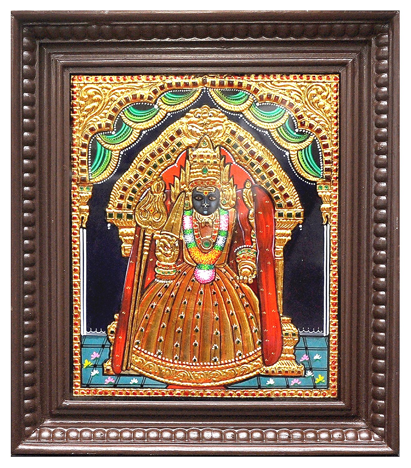 Punnainallur Mariamman Tanjore Painting