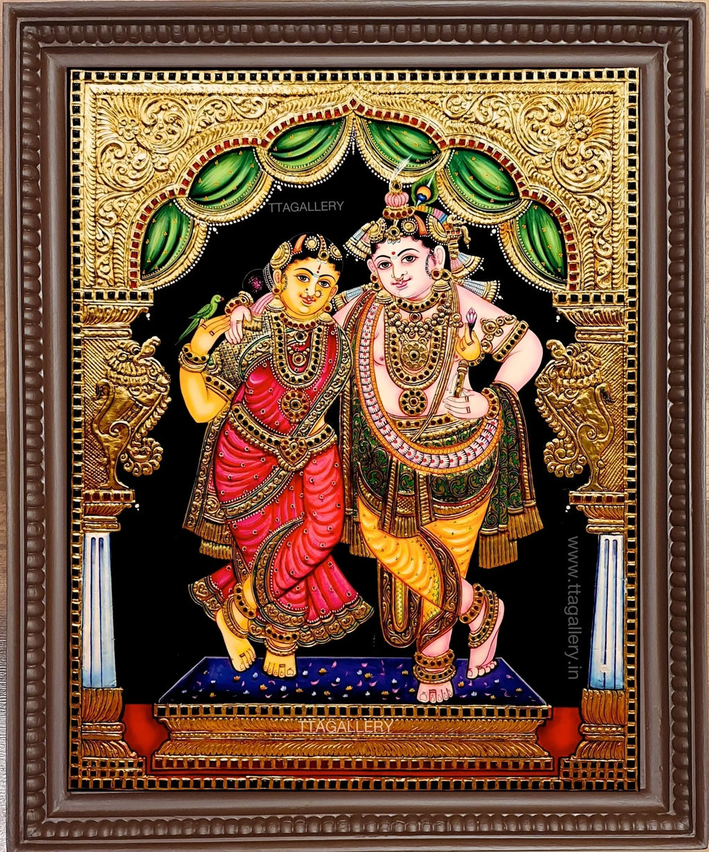 Radha Krishna Tanjore Painting