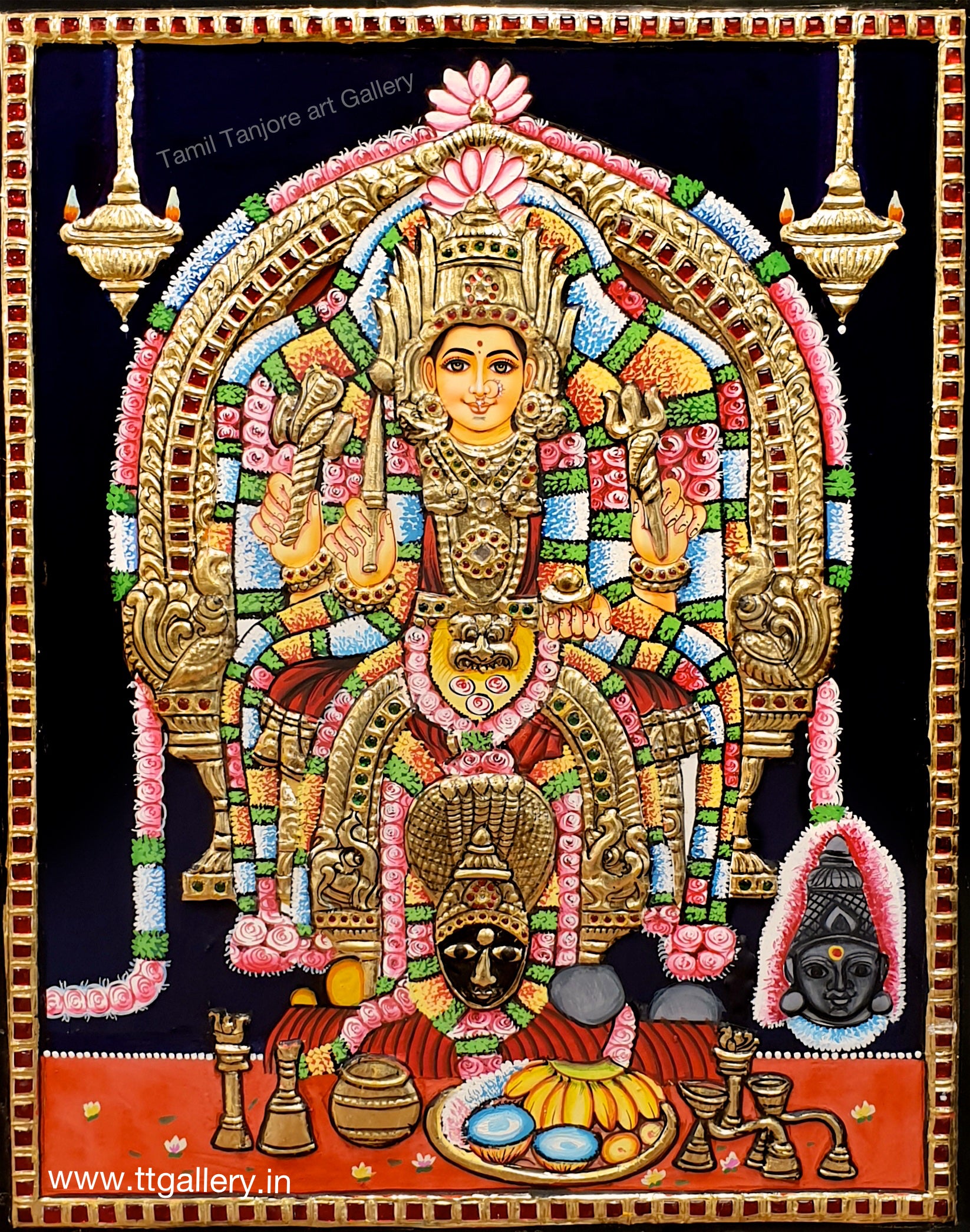 Renugambal Tanjore Painting