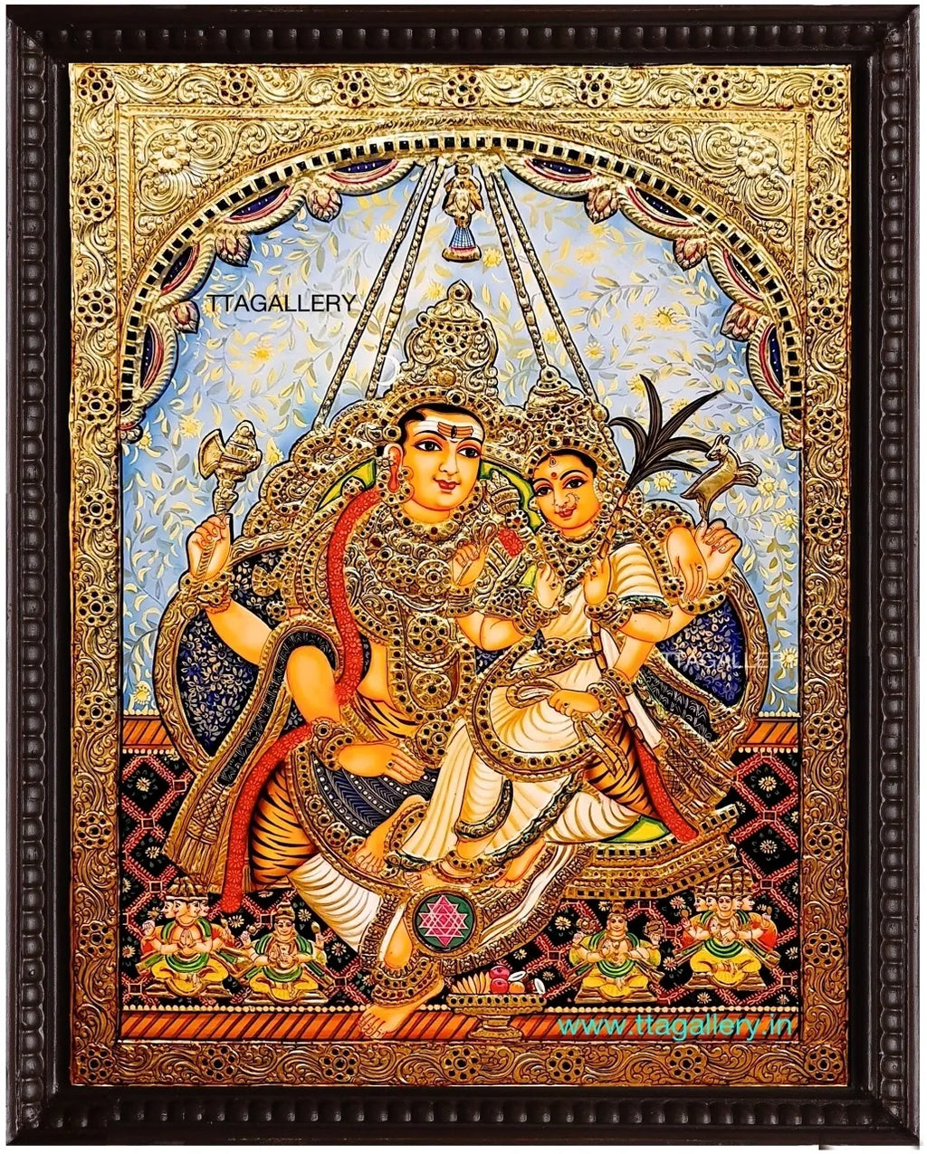 Soundarya Lahari Tanjore Painting