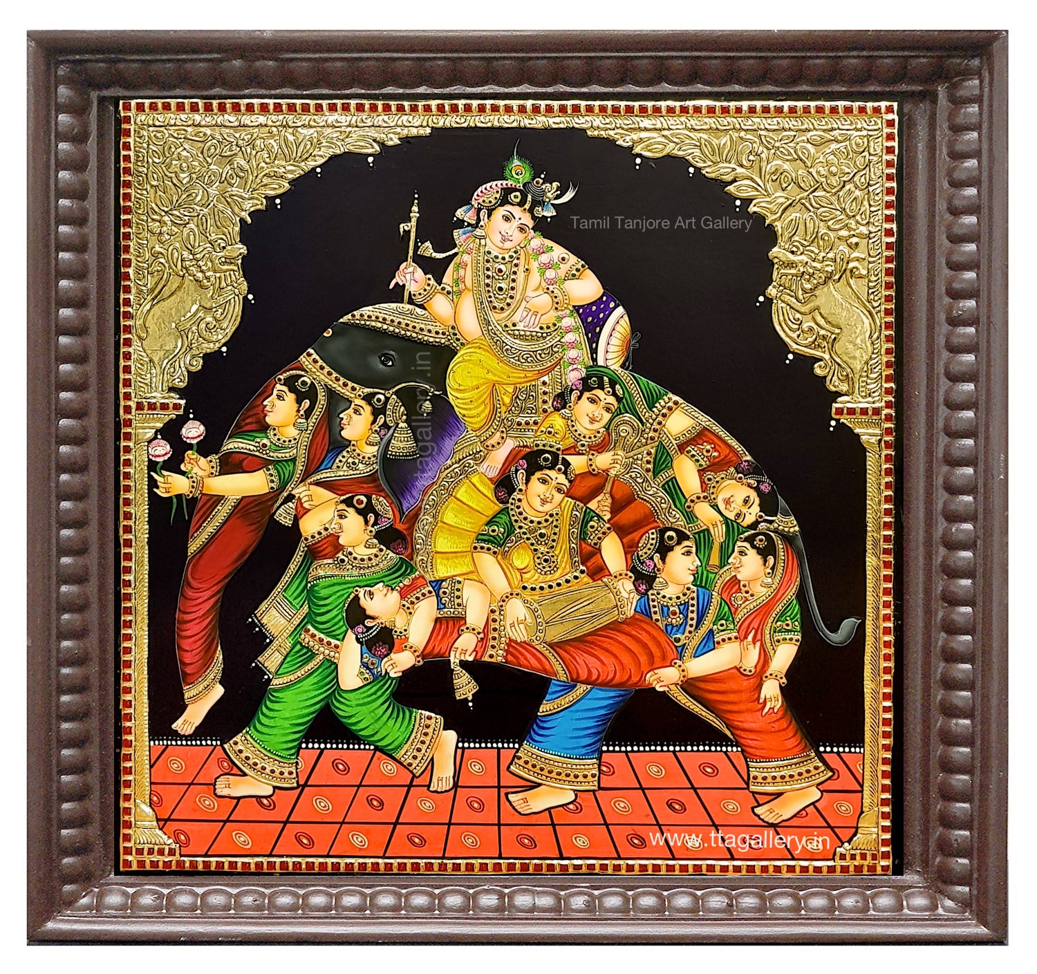 Iravatham Tanjore Painting