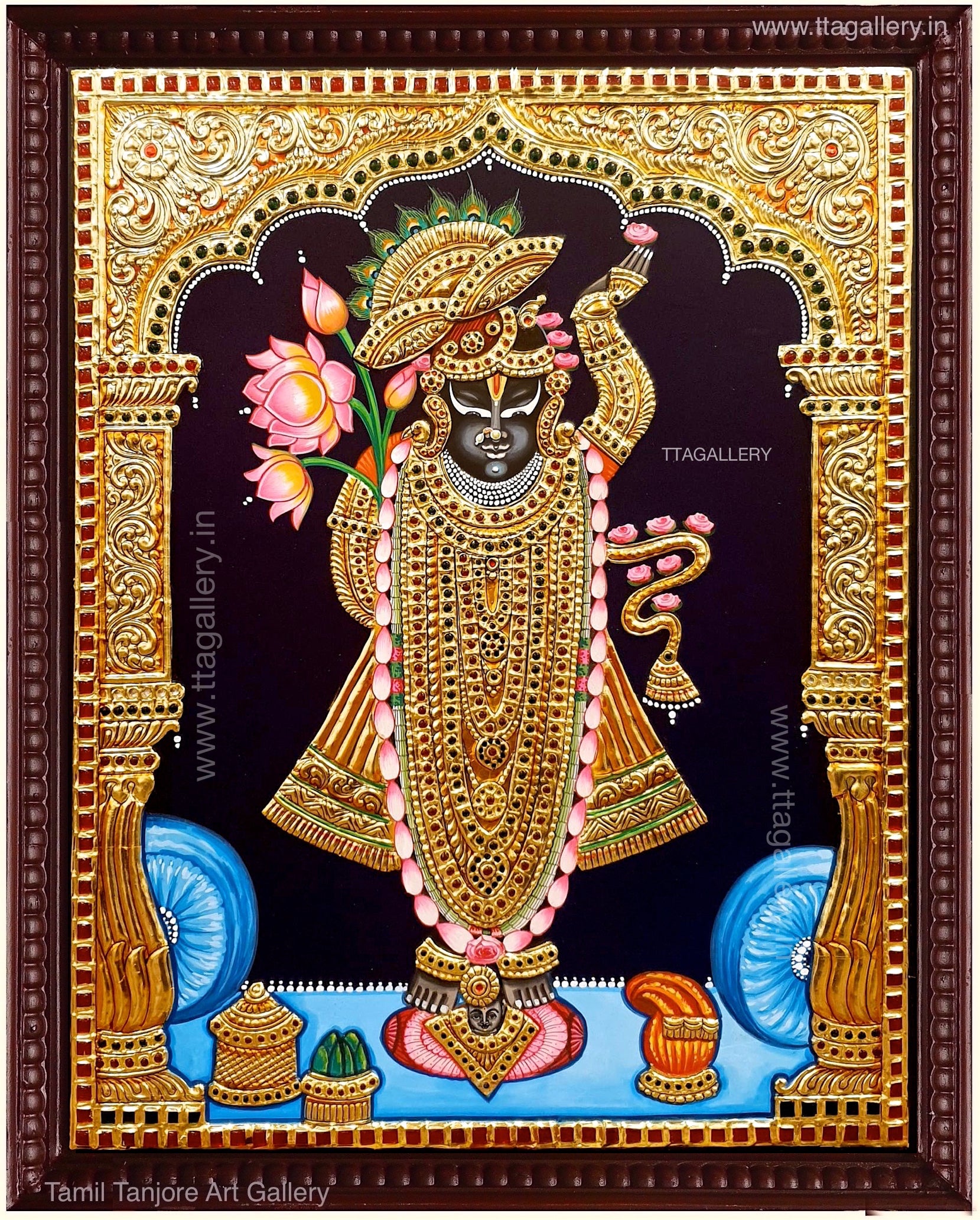 Sreenath Ji Tanjore Painting