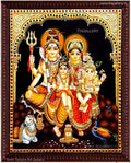 Siva Family Tanjore Painting
