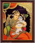 Yashoda Krishna Tanjore Painting