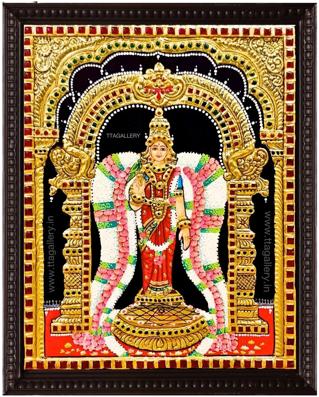 Mangadu Amman Tanjore Painting