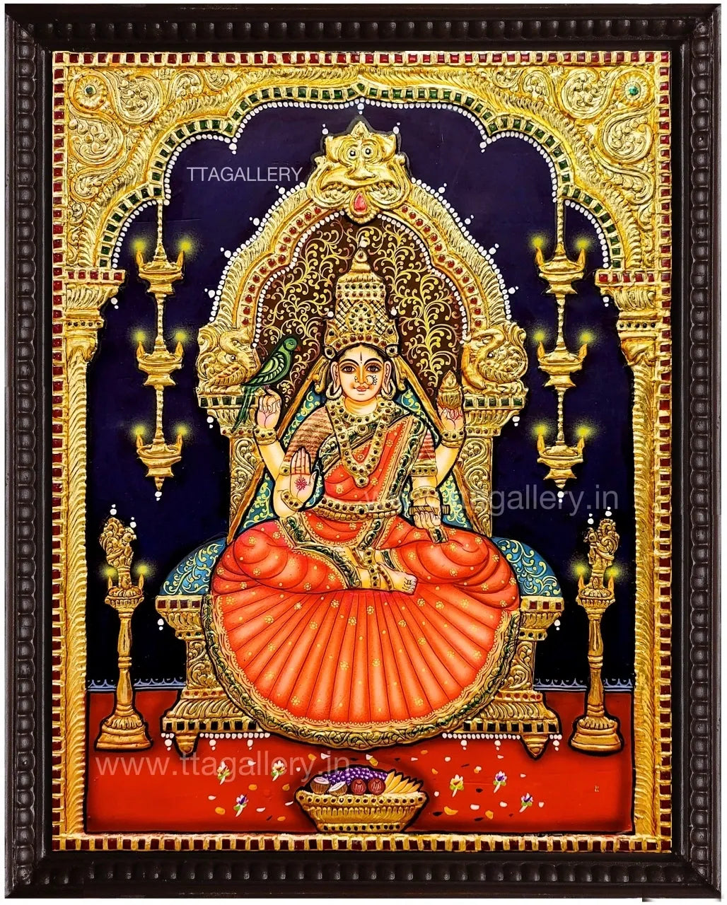 Sharadambal Traditional Tanjore Painting