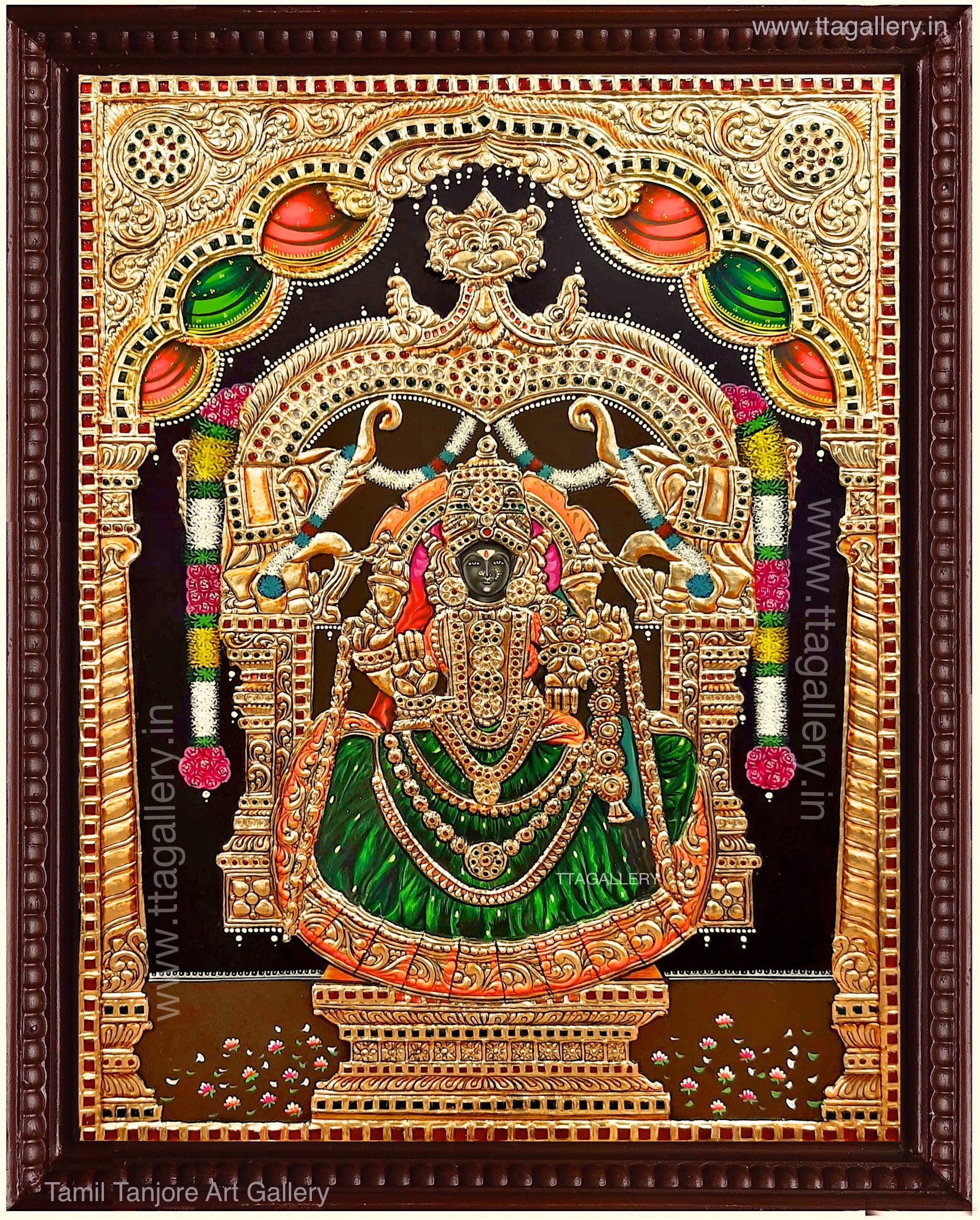 Gajalakshmi Tanjore Painting