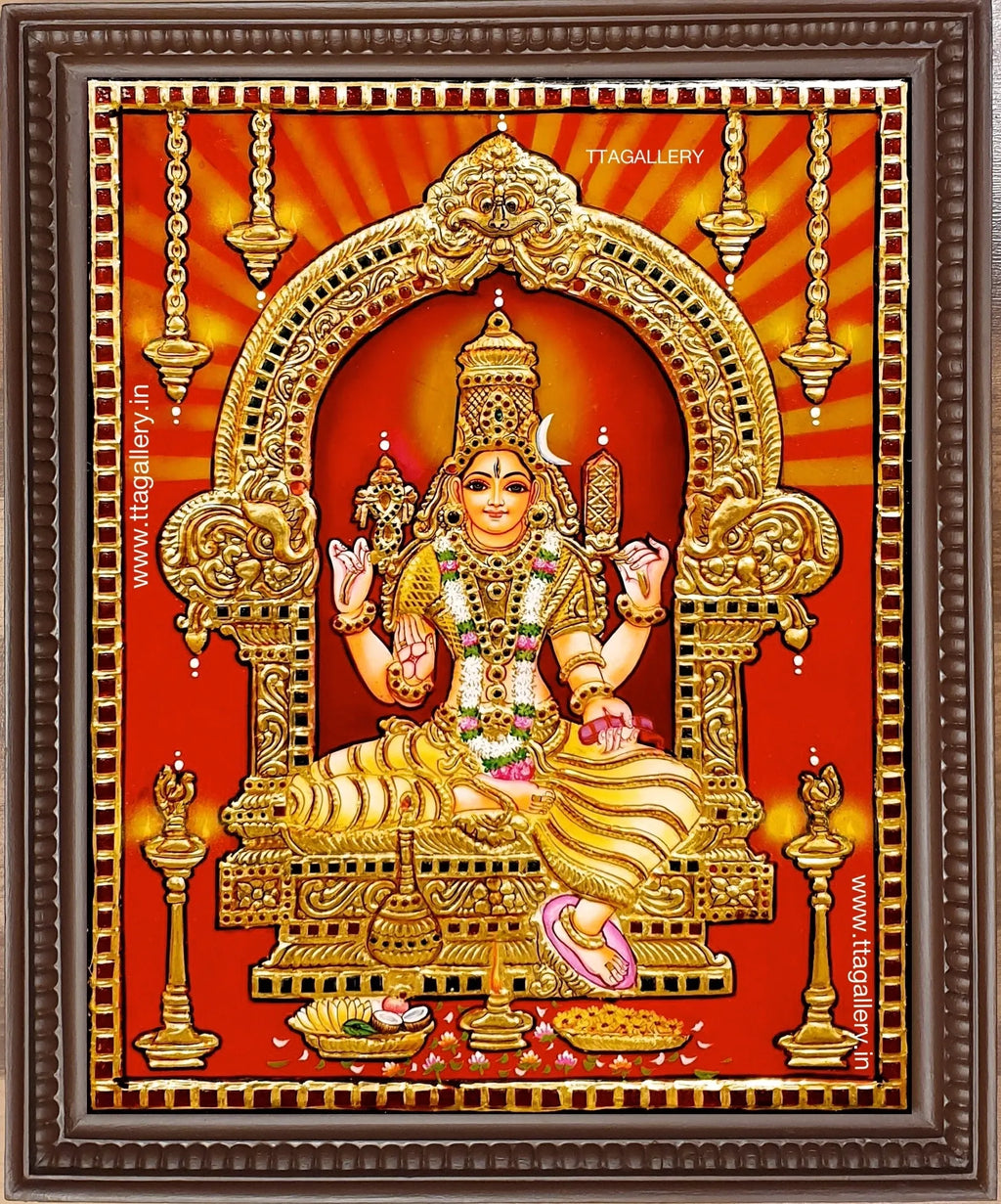 Baglamukhi Tanjore Painting