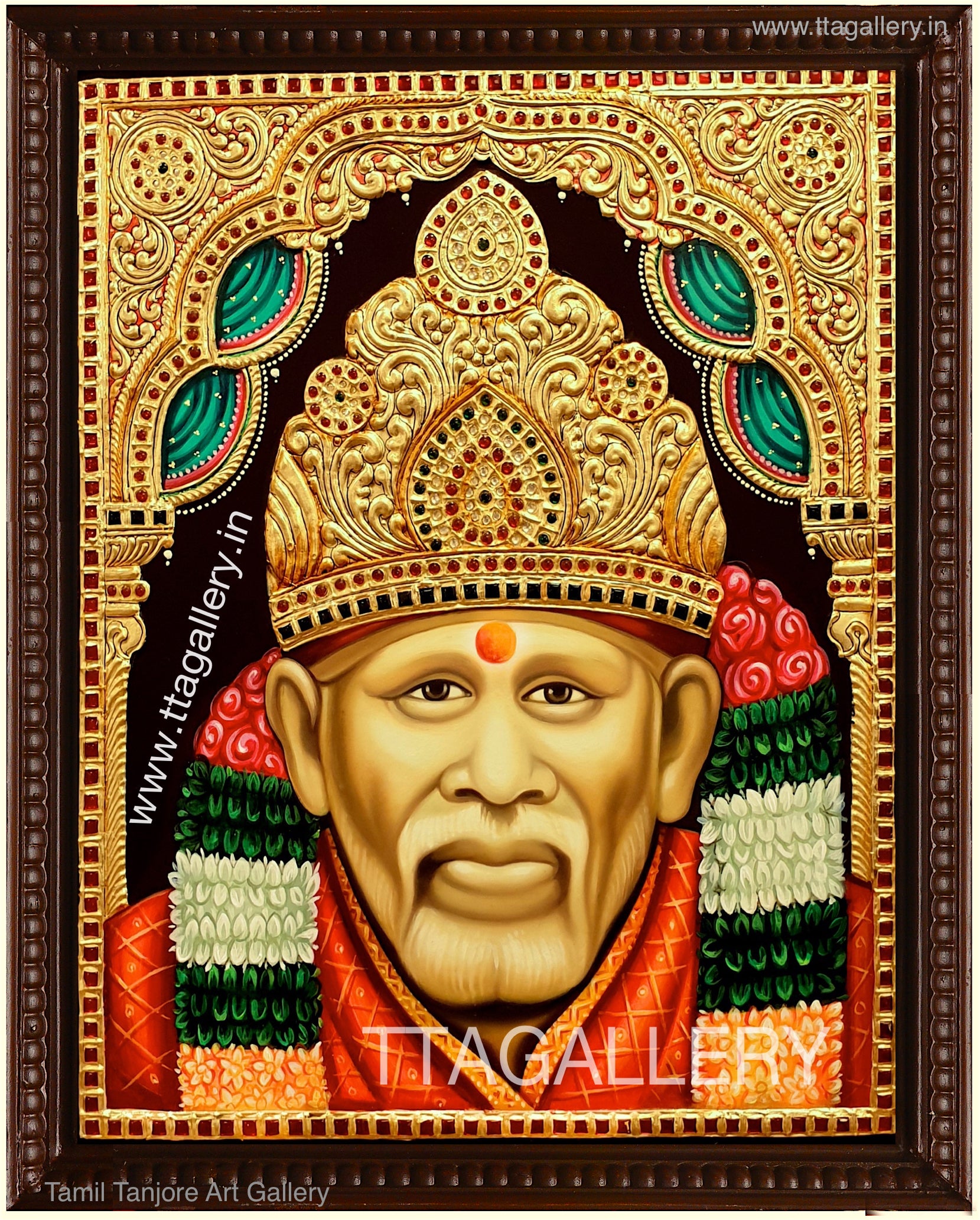 Grand Sai Baba Tanjore Painting