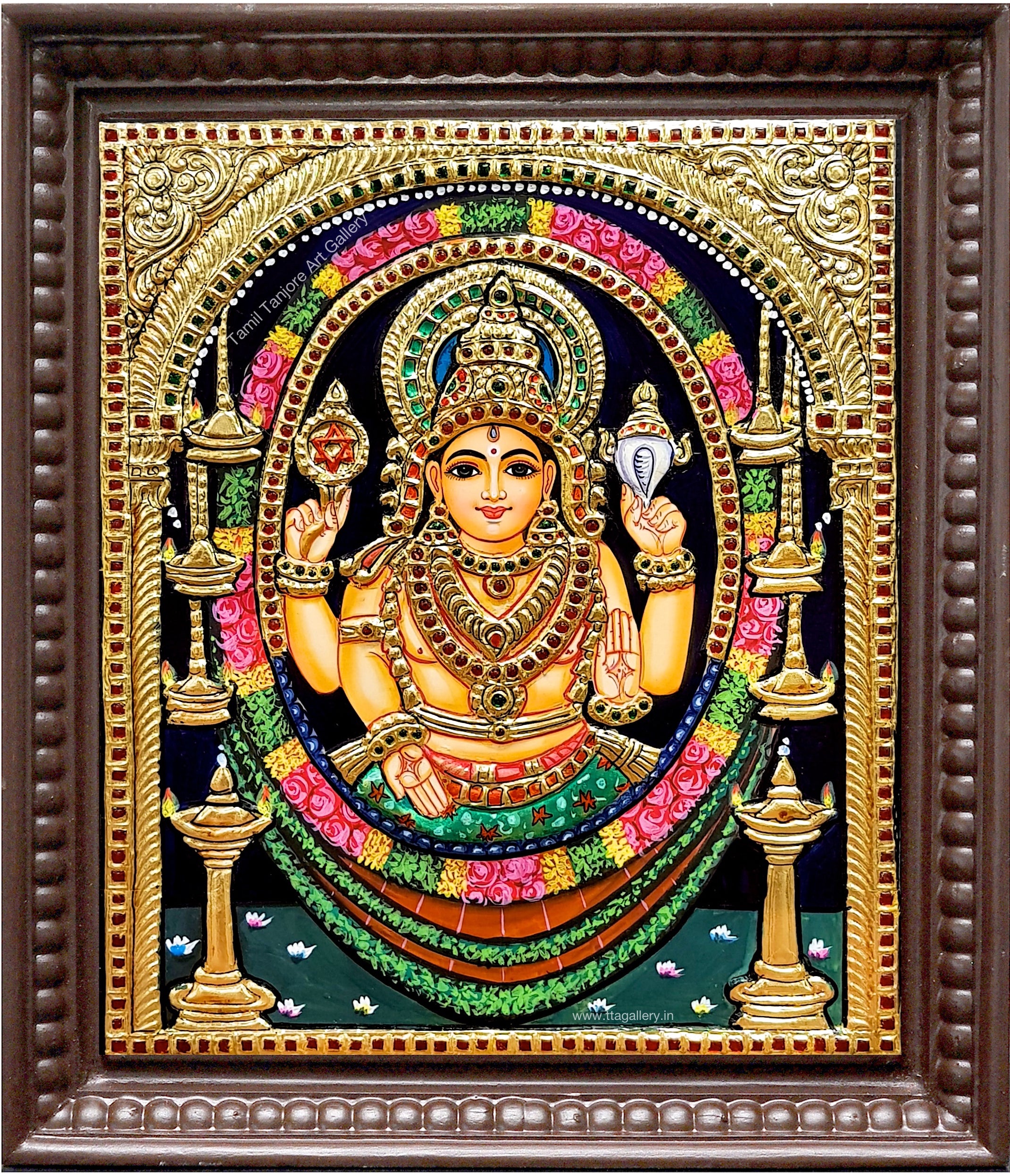 Chottanikarai Bagavathi Amman Tanjore Painting