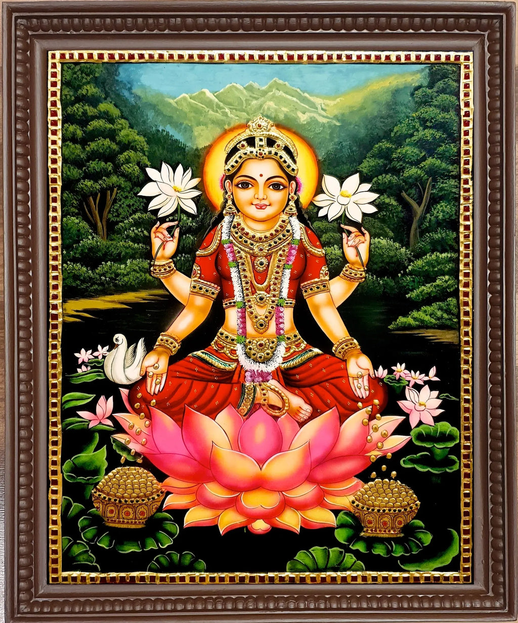 Devi Bala Ganga Tanjore Painting