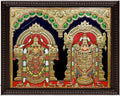 Balaji Padmavathi skin tone Tanjore Painting