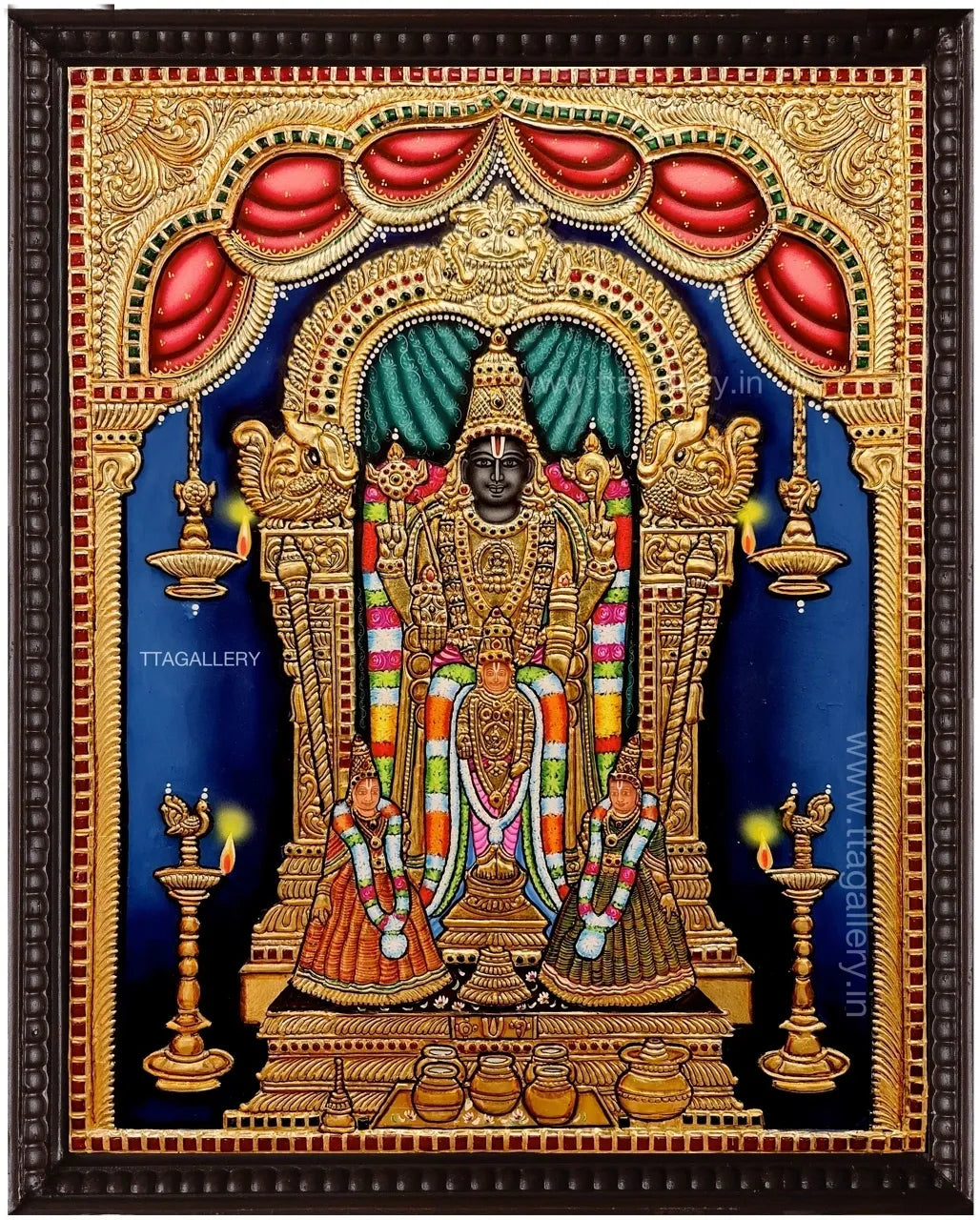 Oppiliappan Traditional Tanjore Painting