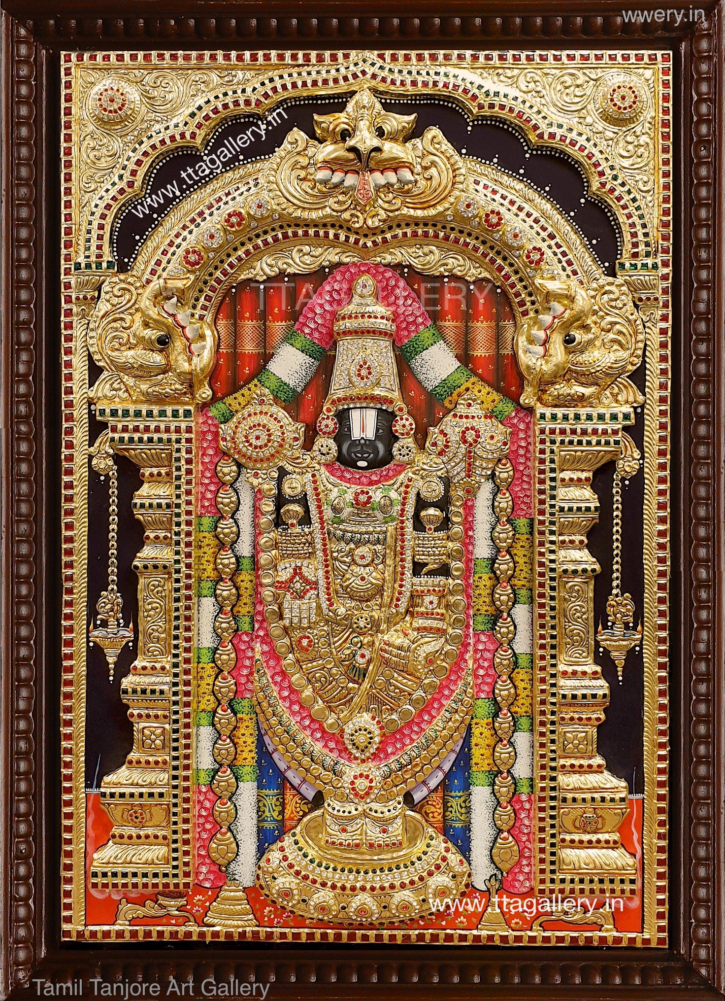 3D Balaji Tanjore Painting