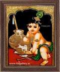 Butter Krishna Tanjore Painting