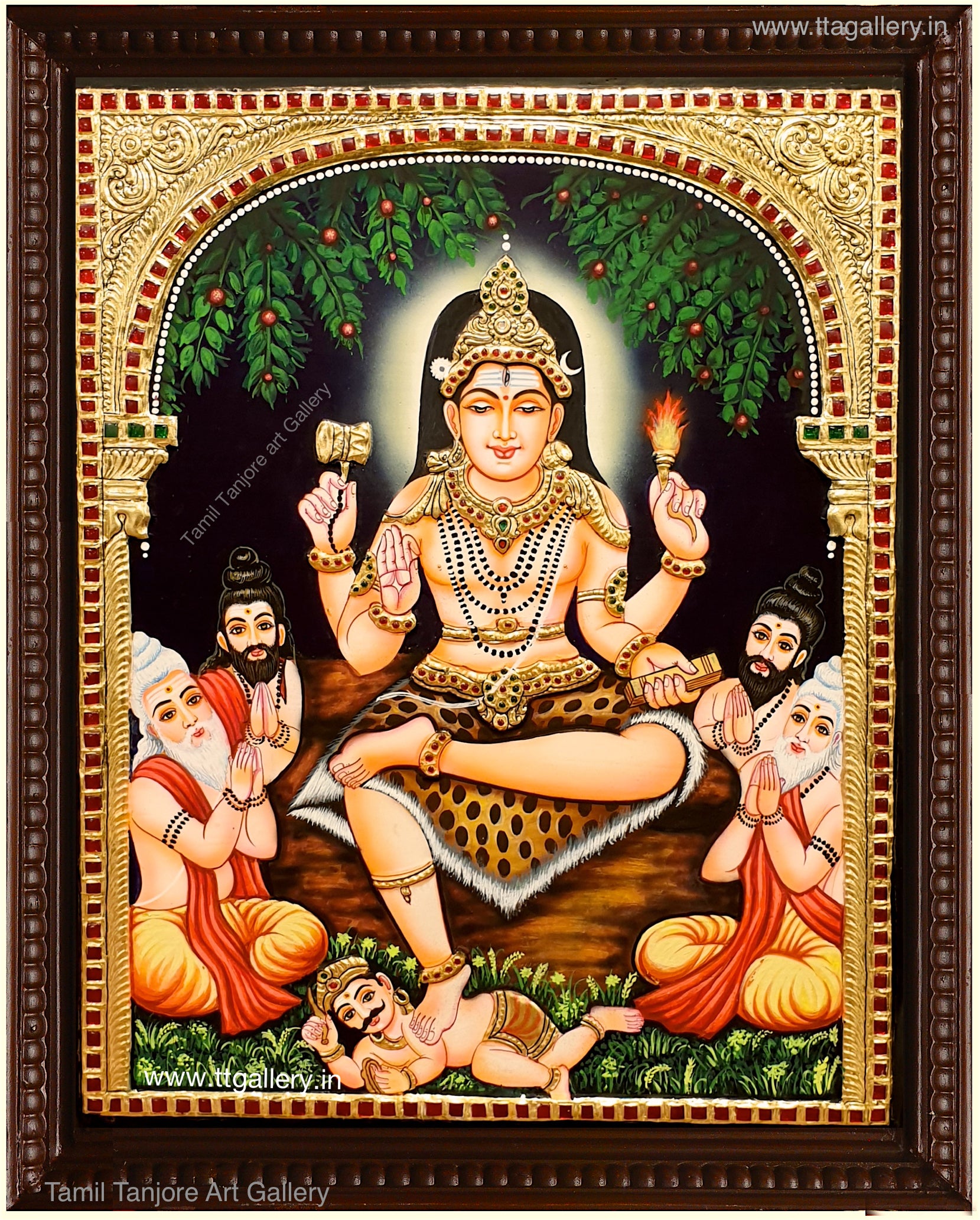 Dhakshinamurthy 2 Tanjore Painting