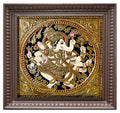 Dancing Ganesha Tanjore Painting