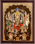 Lalitha devi / Raja Rajeshwari Tanjore Painting