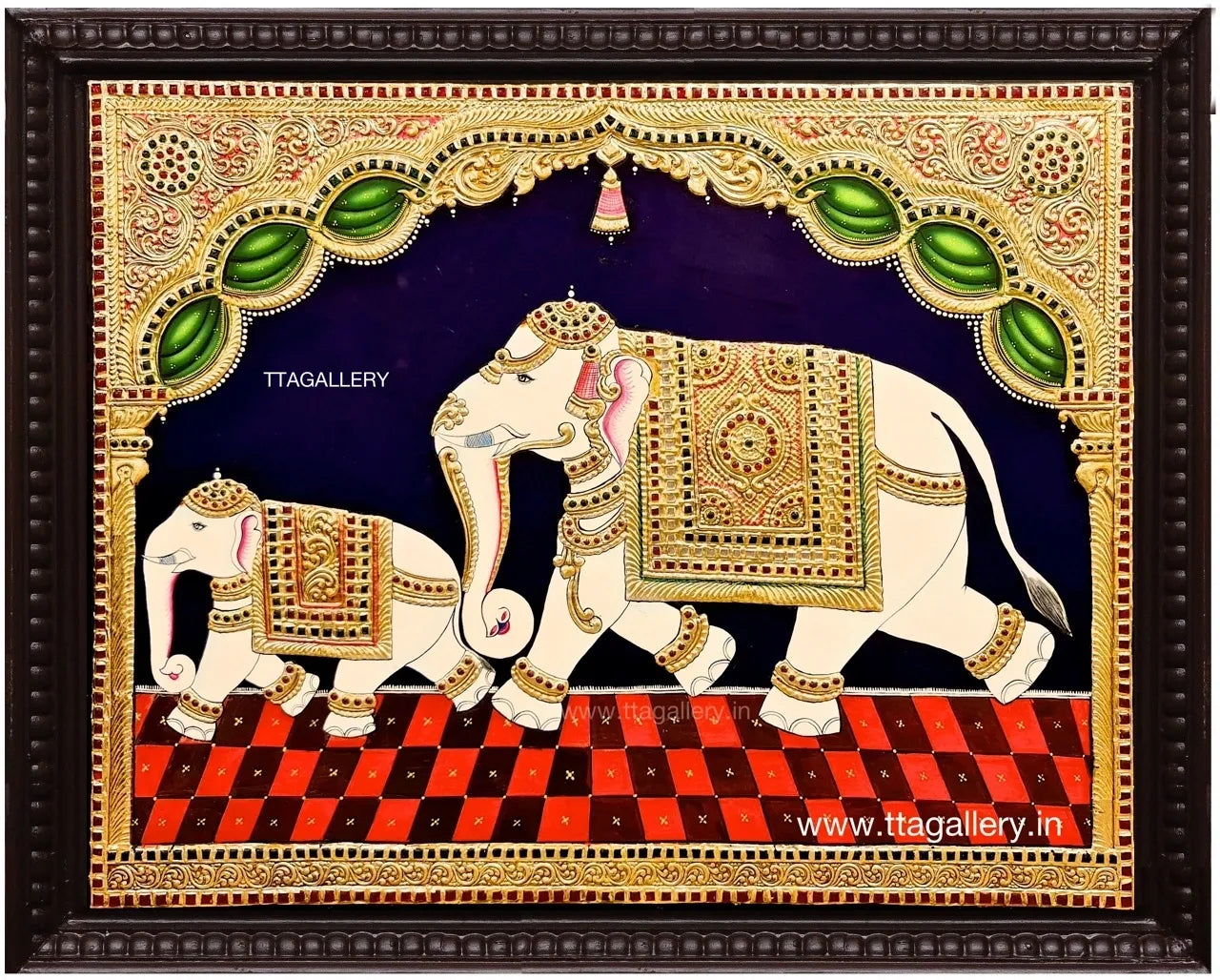 Elephant Tanjore Painting