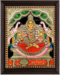Gajalakshmi Red Tanjore Painting
