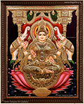 3D Raja Ganesha Tanjore Painting