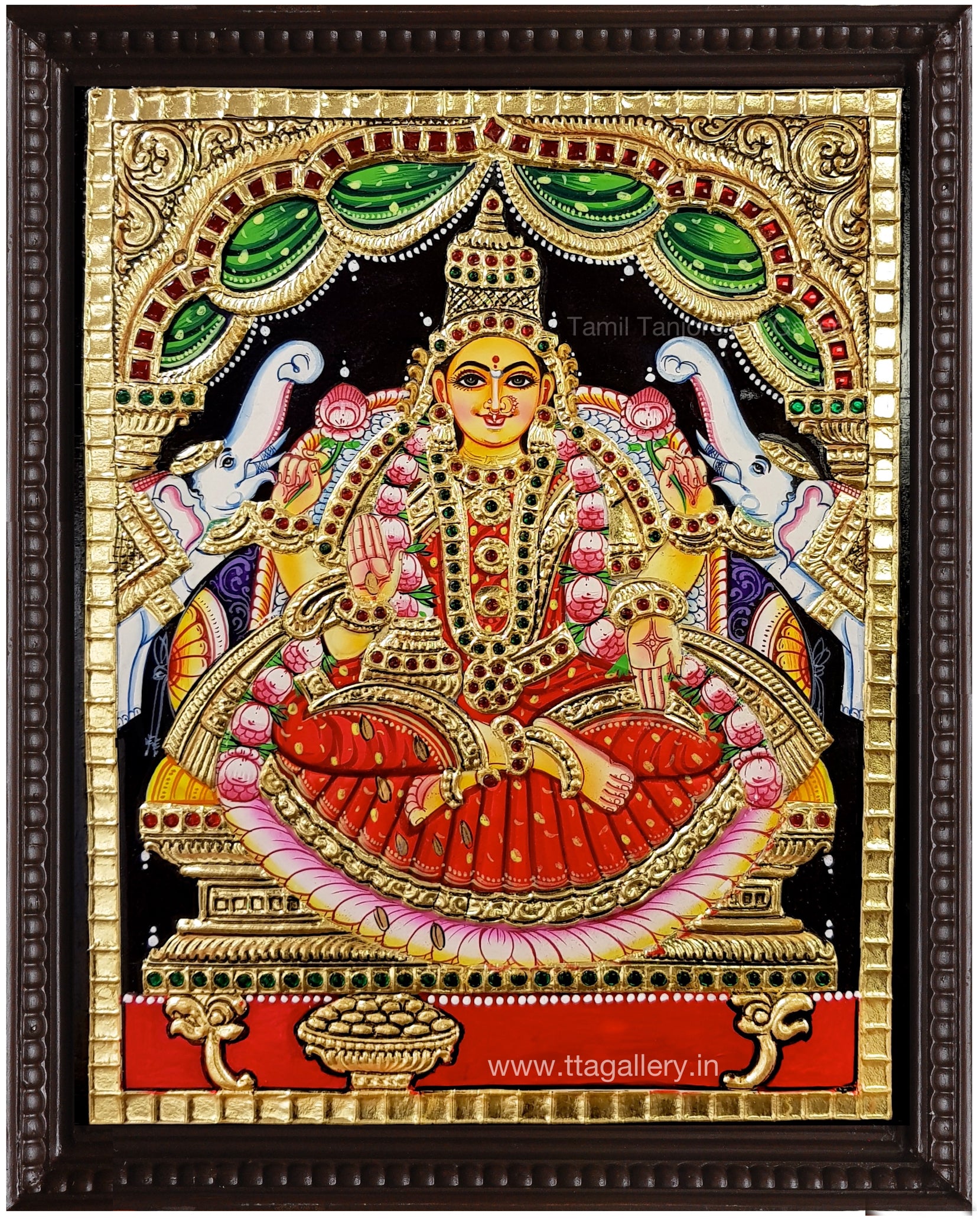 Lakshmi Red South Tanjore Painting