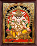 Panchamuga Vinayakar Tanjore Painting