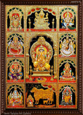 Pooja Painting with 3D Ganesha Tanjore Painting
