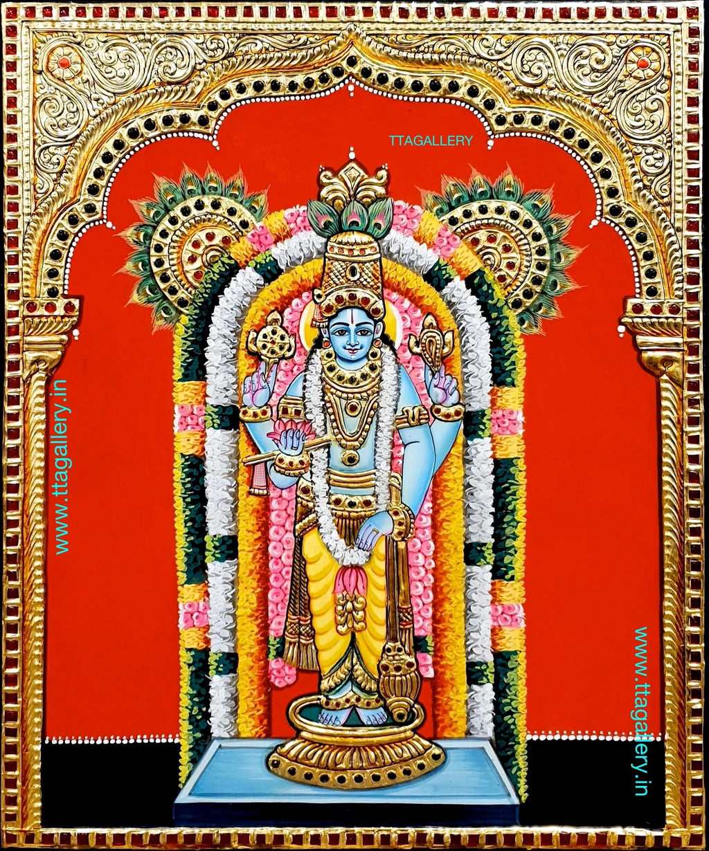 Guruvayurappan Tanjore Painting