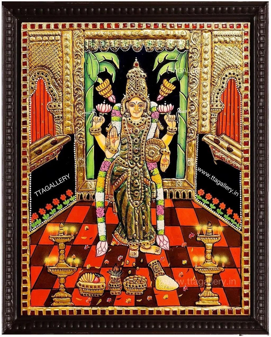 Grahalakshmi Traditional Tanjore Painting