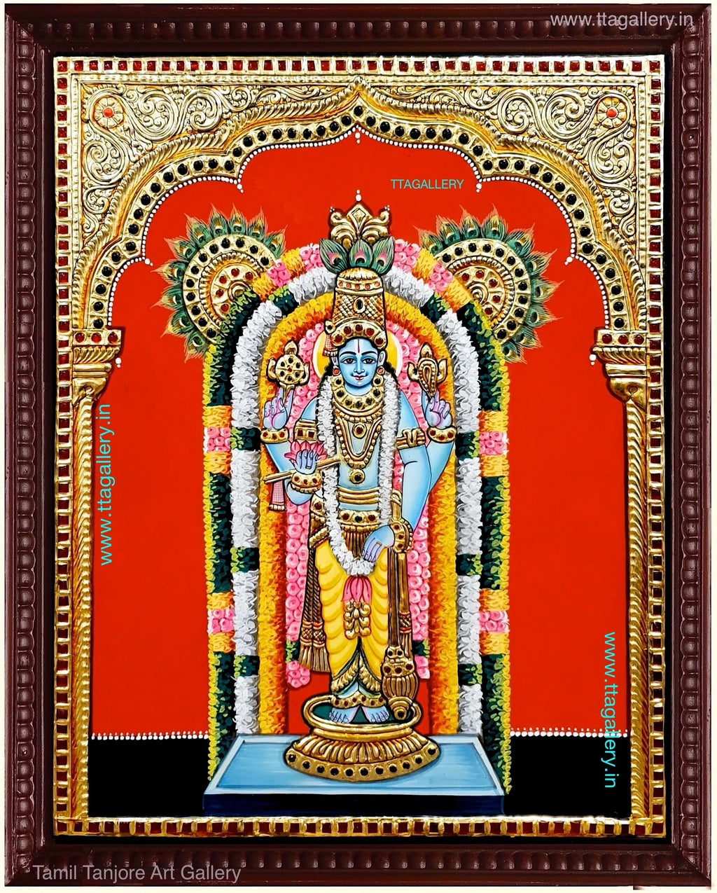 Guruvayurappan Tanjore Painting