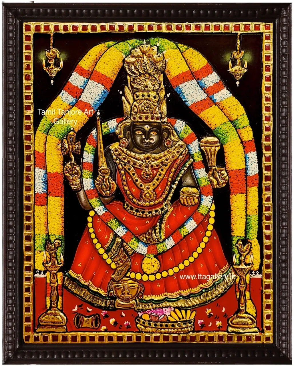Melmalayanur Angalamman Tanjore Painting
