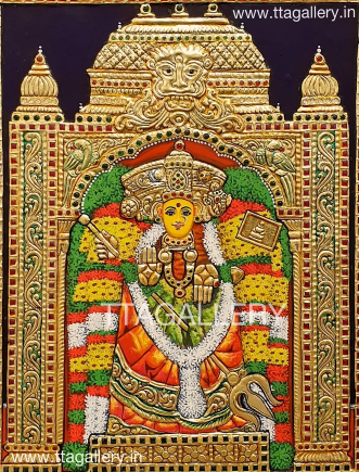 Bezawada / Vijayawada Kanaka Durga Tanjore Painting