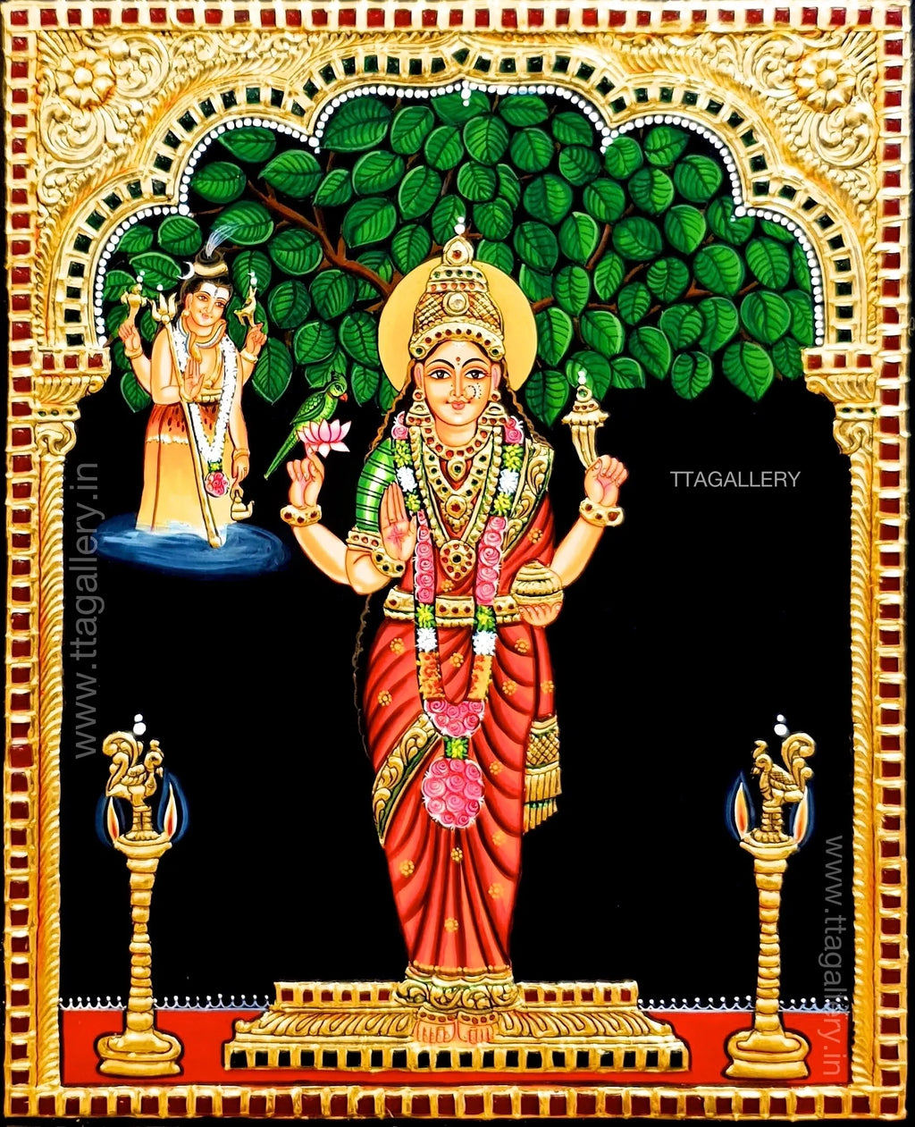 Sri Kannika Parameshwari Tanjore Painting