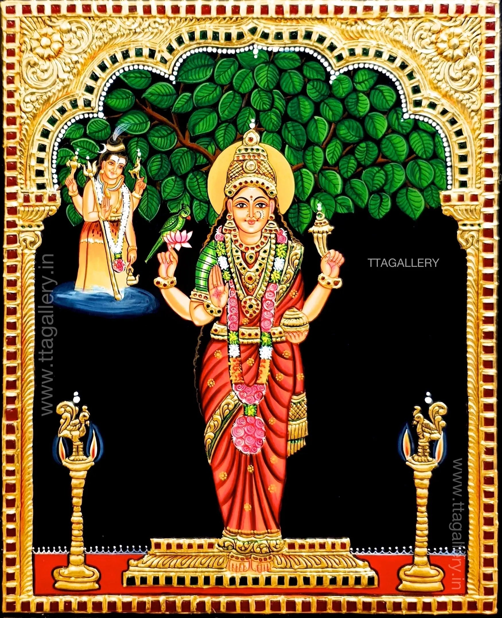 Sri Kannika Parameshwari Tanjore Painting
