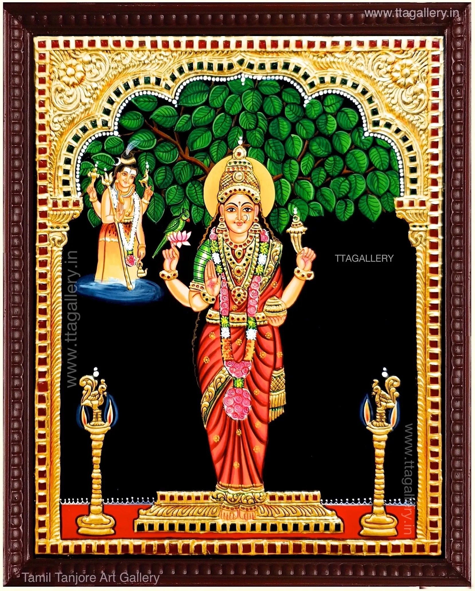 Sri Kannika Parameshwari Tanjore Painting