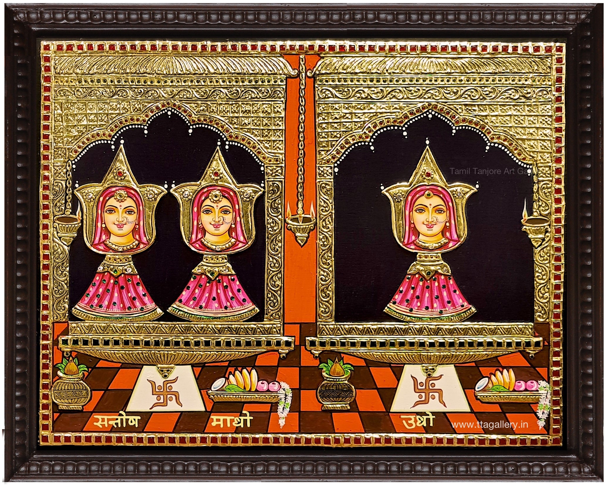 Khemka kuldevi Tanjore Painting