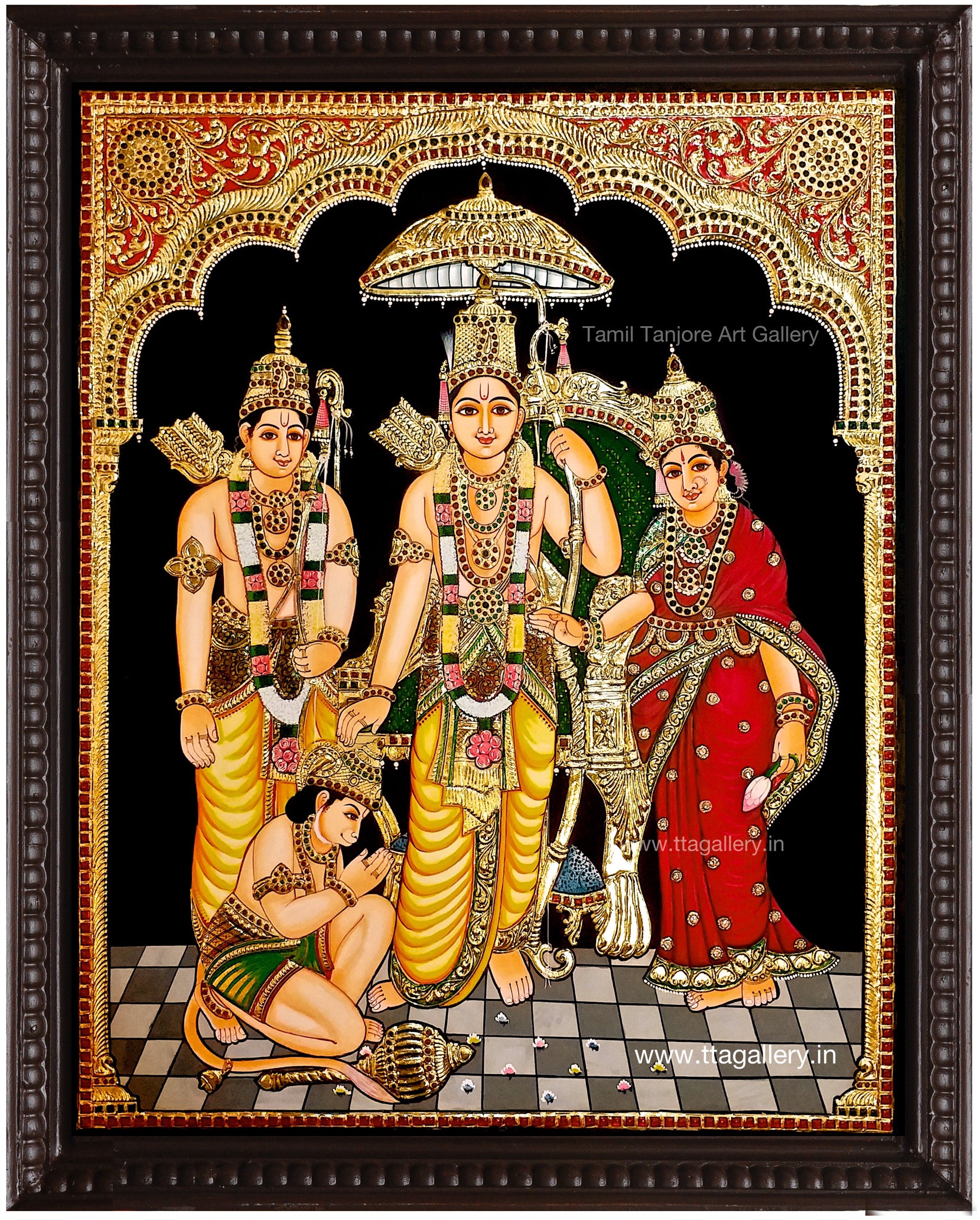 Kothanda ramar Tanjore Painting
