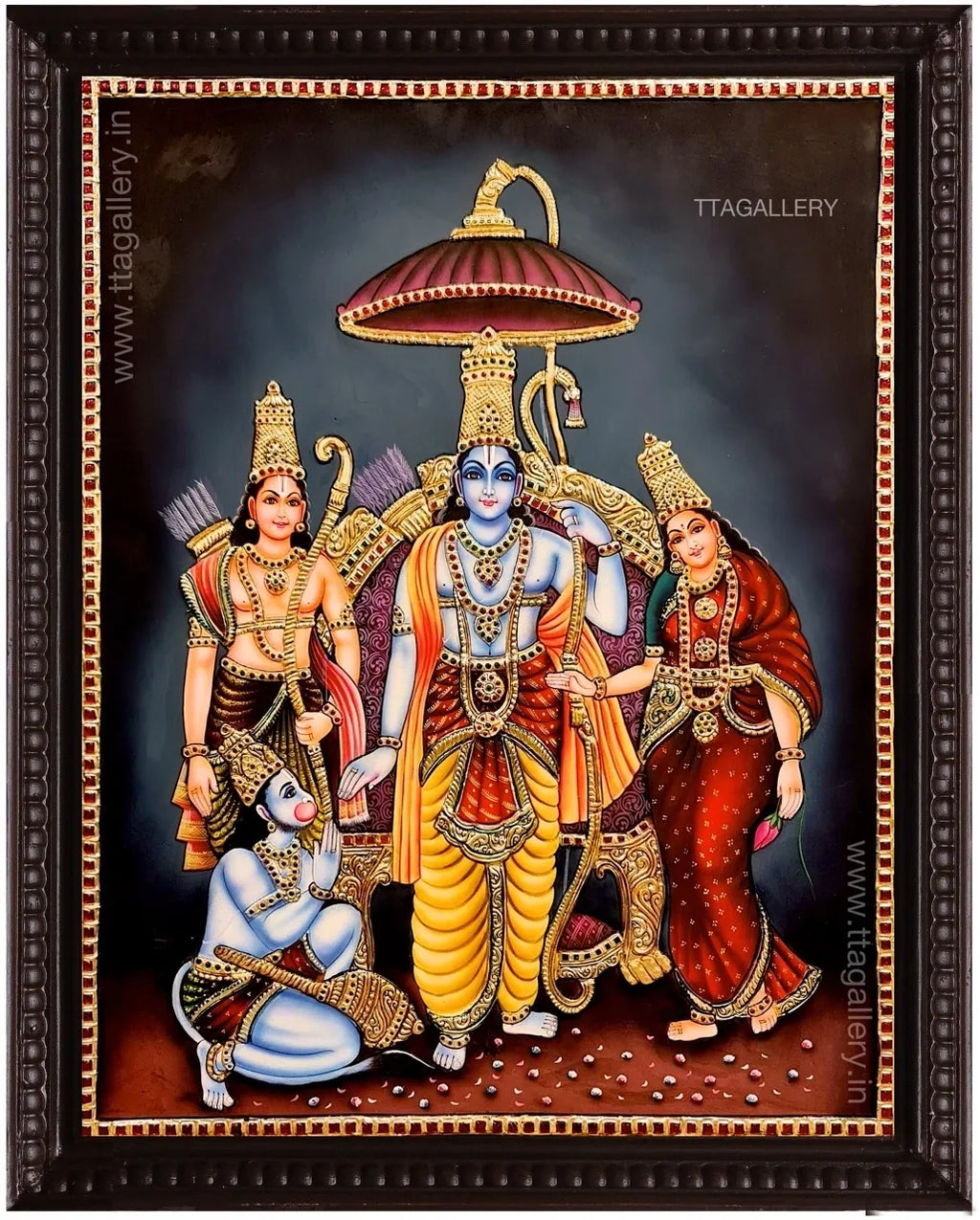 Kothanda Ramar Traditional Tanjore Painting