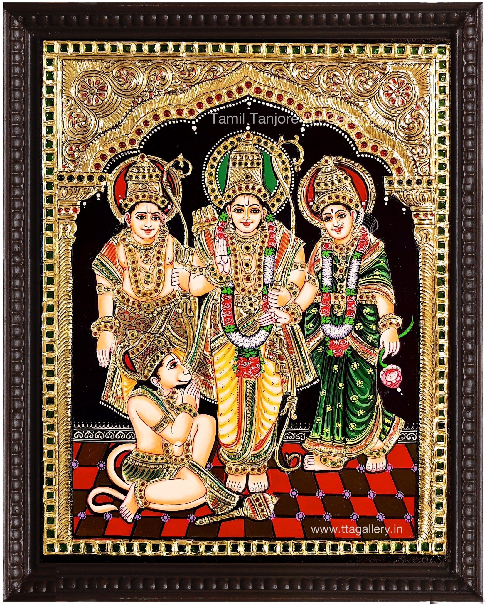 Kothanda ramar 2 Tanjore Painting