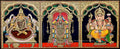 Vinayakar Lakshmi Balaji Tanjore Painting