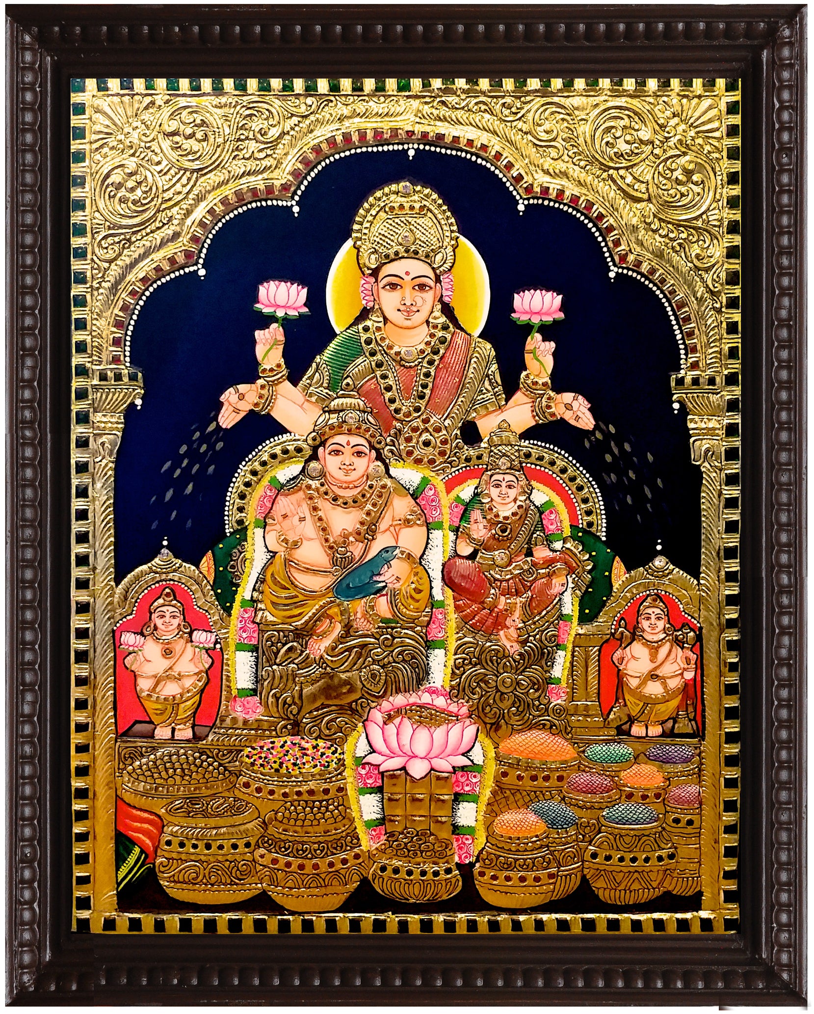 Guberalakshmi Large Tanjore Painting