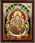 Lakshmi Antique finish Semi Embossed Tanjore Painting