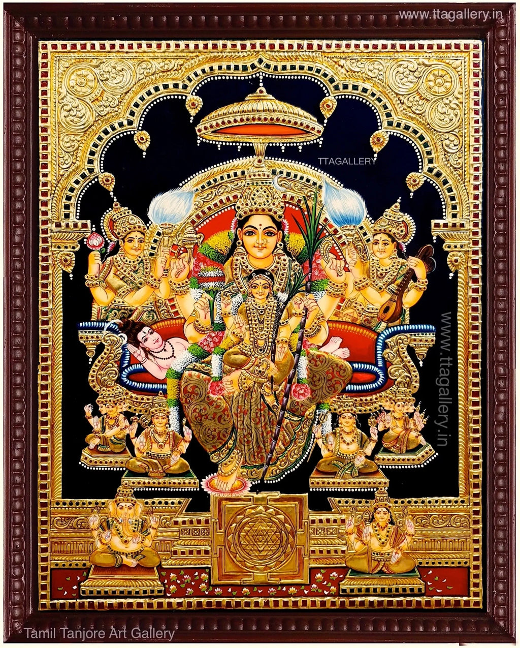 Lalitha Devi Tanjore Painting