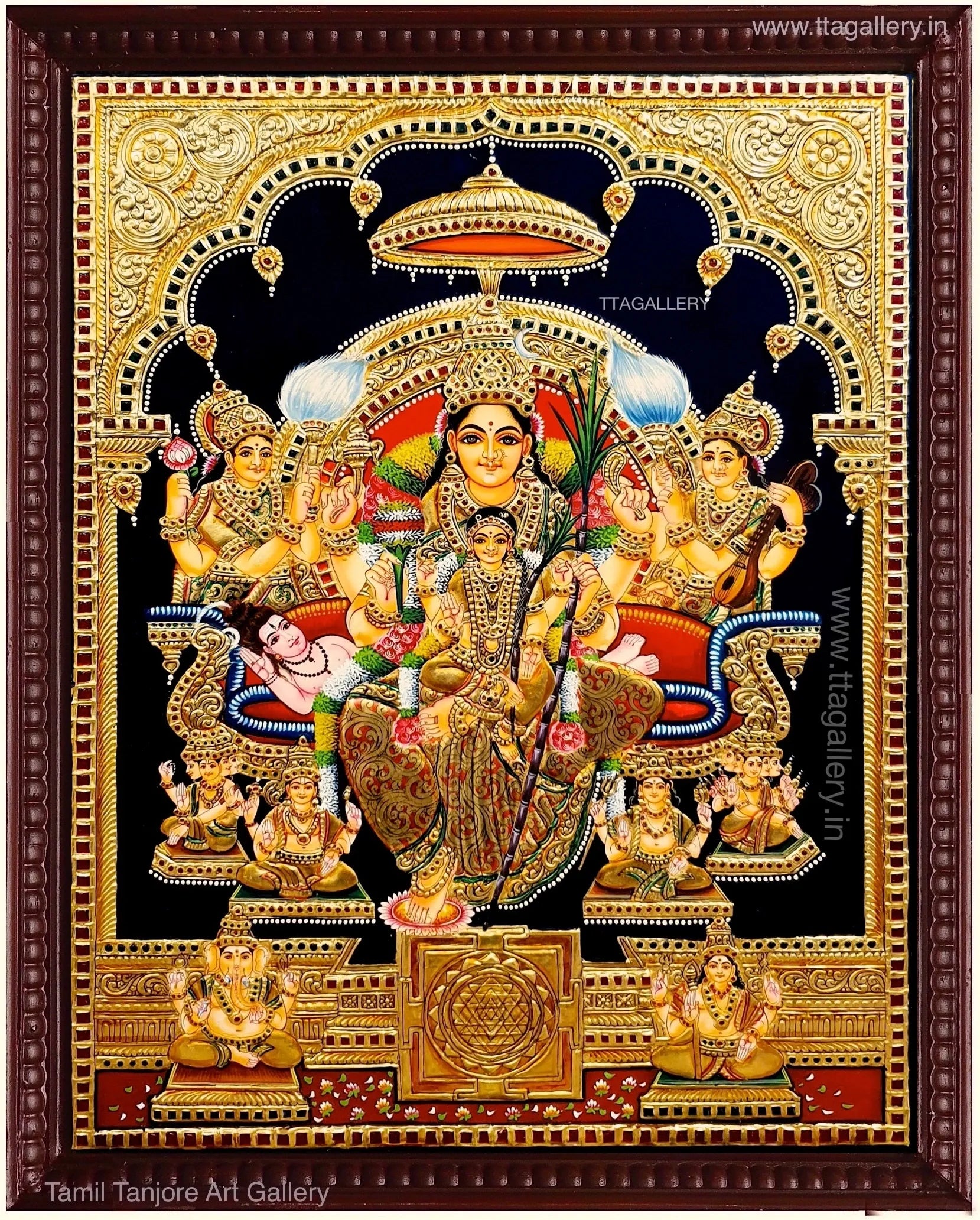Lalitha Devi Tanjore Painting