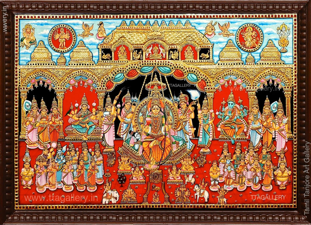 Lalitha Sahasranamam Tanjore Painting