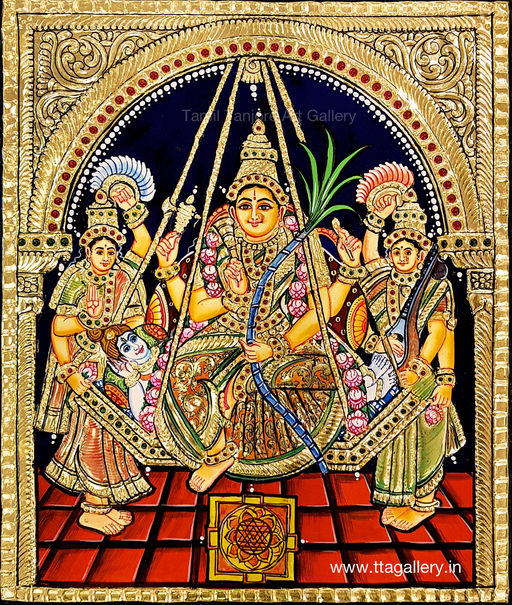 Lalitha Devi Tanjore Painting