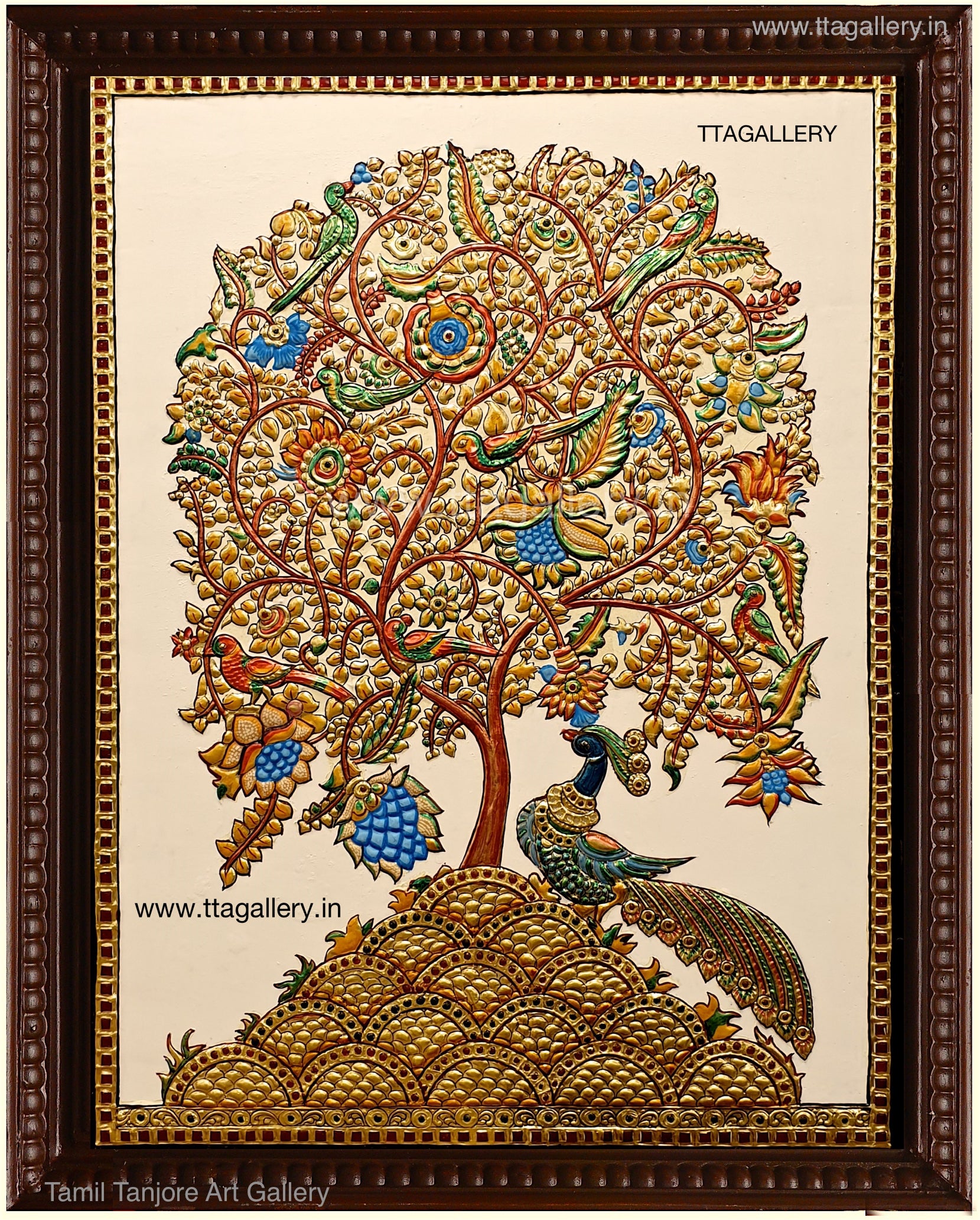 Life Of Tree Tanjore Painting